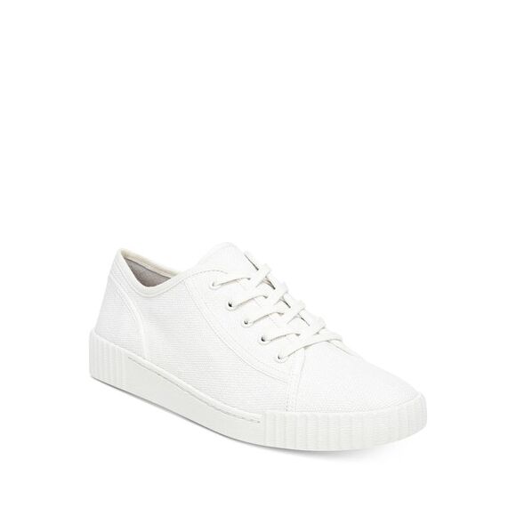 VINCE. Womens White Ribbed Lightweight Wyeth Round Toe Platform Sneakers 7 M - Picture 1 of 1